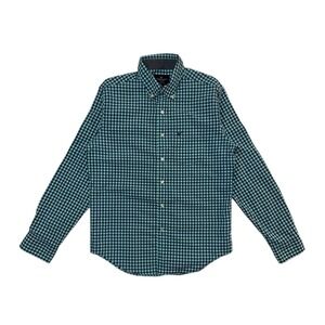 American Eagle Mens Sz Small Shirt Green Check Classic Fit Long Sleeve Button Up